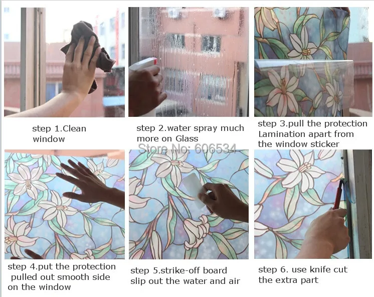 Janela de Vidro sem Cola Grades à Prova de Explosão de Luz Grande Praça Matt Mosaico Banheiro Filme Vinil Decalques Papel 45*200 cm 8 de vidro sem cola Vinil decalques papel
