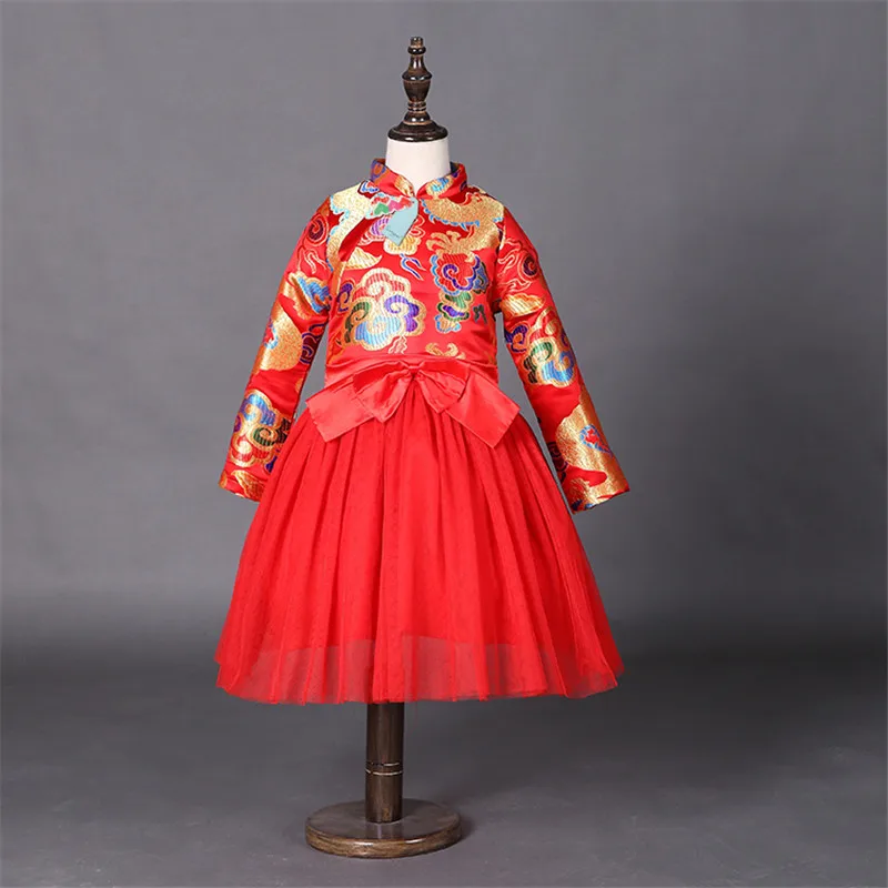Aliexpress.com : Buy Chinese Style Autumn Kids Formal Dress For Girls