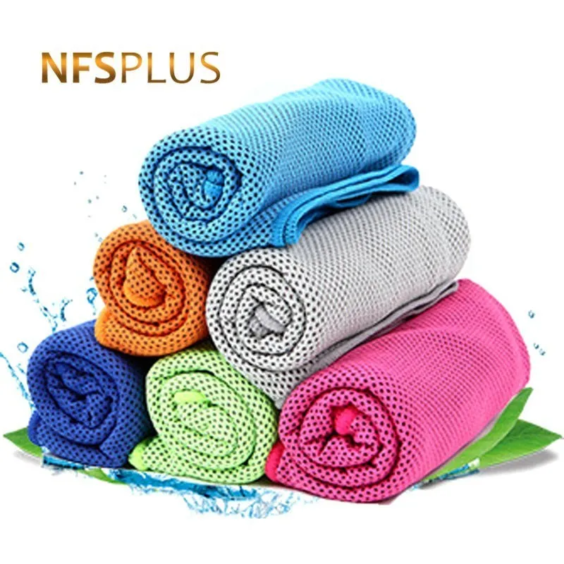 Cooling Sport Towel 30x100CM Polyester Fiber Quick Dry Super Absorbent