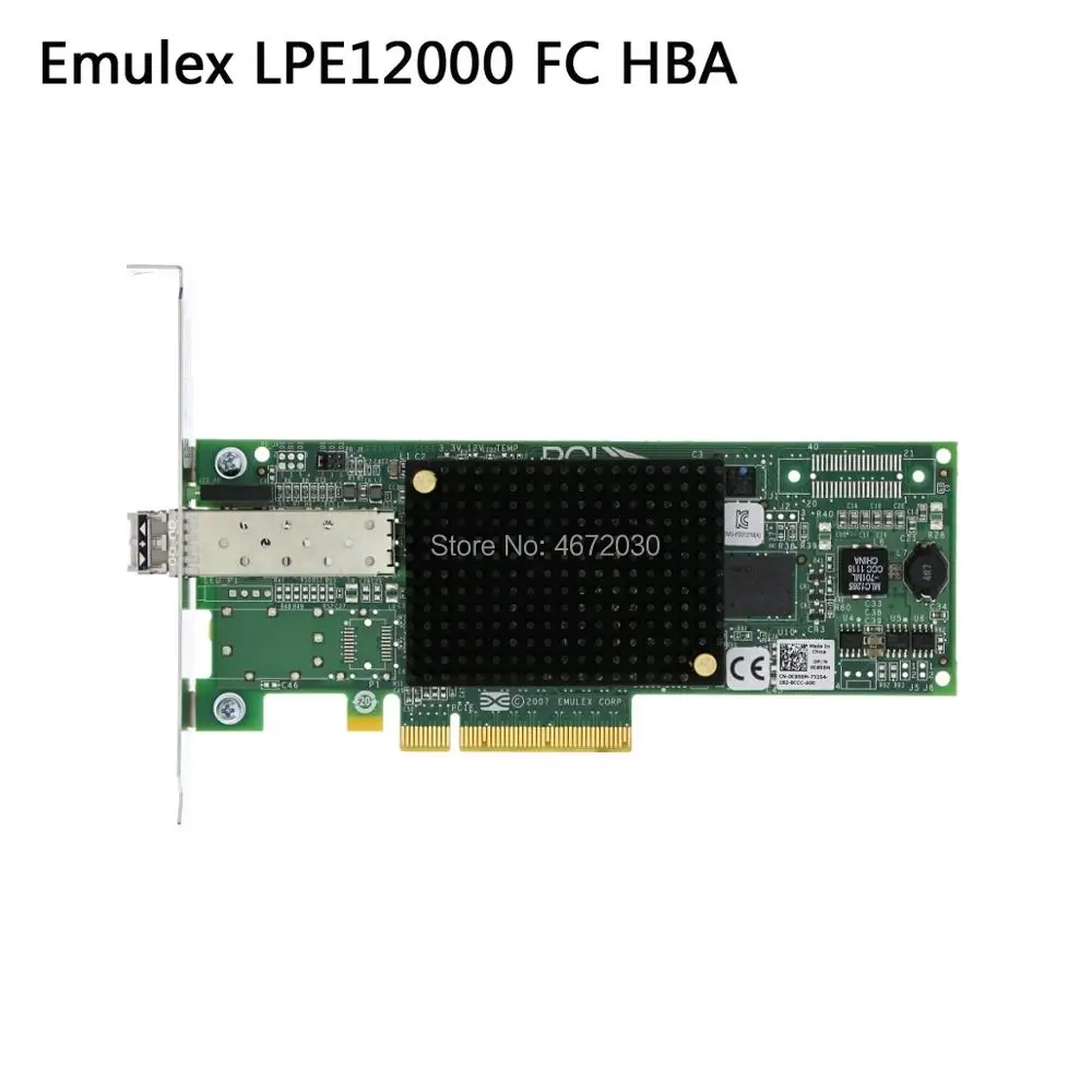 Эмулякс LPe12000-M8 LPE12000-E 8gfc PCIe Gen2x8 короткая волна оптическая LC SFP + 8 Гб однопортовая