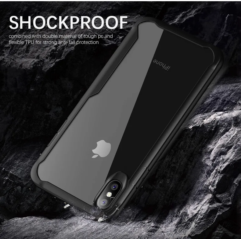 KISSCASE Shockproof Case For Xiaomi Redmi Note 5 6 Pro Soft TPU + Transparent PC Back Cover Mi 8 Lite Max 3 Funda |