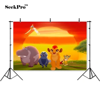 

thin vinyl hippo lion skunk sunset children Banner photo Backgrounds Printed Professional Indoor Photographic studio Backdrops
