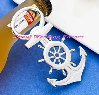 

(10 Pieces/lot) Sail boat opener Bridal shower Party favors Anchor Bottle Opener Favors for Nautical themed wedding souvenirs