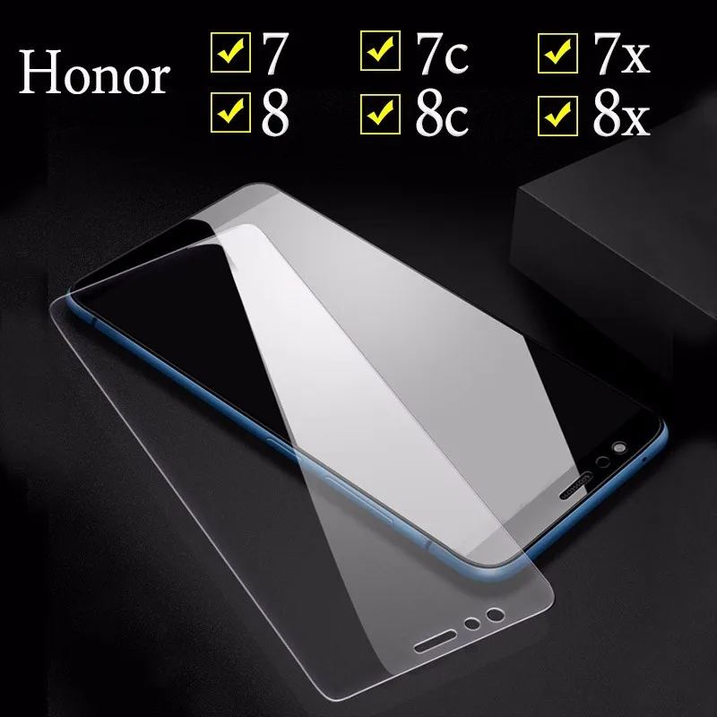 

2.5D For Honor 8 X Max 8X 8lite 8pro 8C Screen Protector Protect Glass Protection 9h Tempered Glass For Huawei Honor 7 7X Glass
