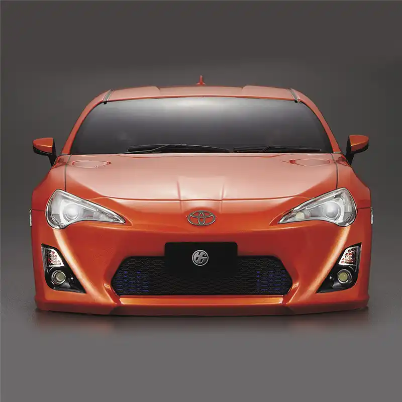 Killerbody 86 Finished RC Car Body Shell Metallic-Orange Printed Light Buckets