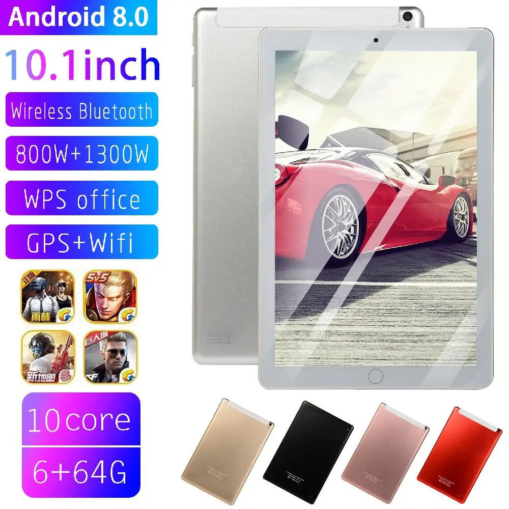 

OEM Brand 10.1" dual SIM card 3G call Phone Call Google Android 8.0 MTK6797 10 Ten Core IPS WiFi 6GB + 64GB metal tablet pc