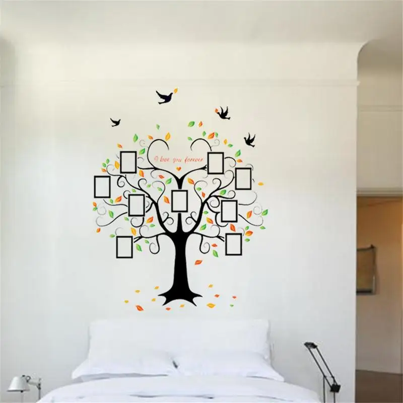 New Design Kitchen Wall Sticker Tree Photo Frame Vinyl Stickers House Decoration Accessories Mural Decor Wallpaper Wall-sticker
