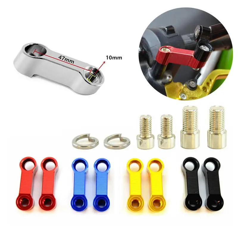 

Rearview Mirror Holder Motorcycle Electric Aluminum Alloy Vehicle Modified Mirror Base Widened Extended Bracket Supplies