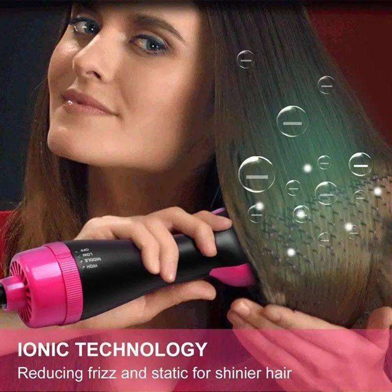 

Negative Ion Multi Functional Straightener Anti-Scald One Step Hair Dryer Volumizer Ceramic Electric Blow Dryer Hot Air Brush