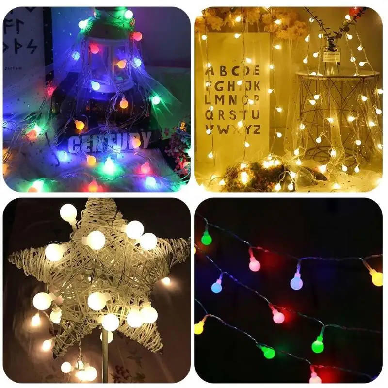 

8.7m Creative 100LED Frosted Balls Light String Wedding Lamps Home Outdoors Romantic Festival Party Lighting Party Decoration