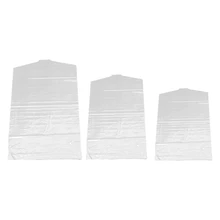 3 предмета в комплекте, прозрачная одноразовая сумка для хранения ткань Струящееся платье одежда защита, костюм, покрытие пиджак пылезащитные Чехлы домашний проектор