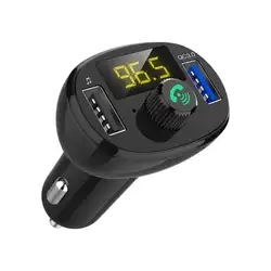 Новый Handsfree MP3 плеер fm-передатчики QC3.0 Беспроводной автомобиля Bluetooth USB Зарядное устройство FM модулятор радиопередатчика адаптер