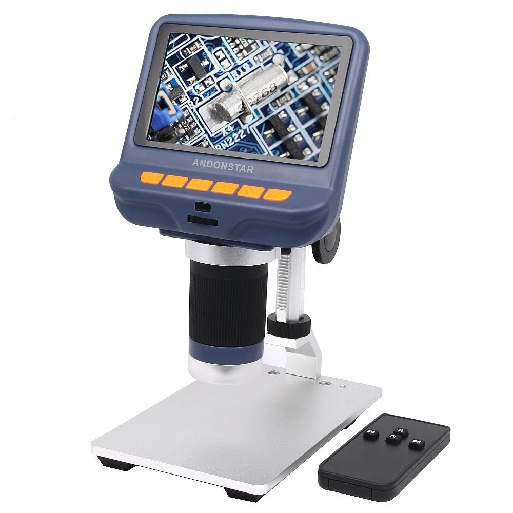 

Andonstar AD106 Digital Microscope With HD Sensor USB Microscope For Phone Repair With Remote Control 4.3 Inch 1080P