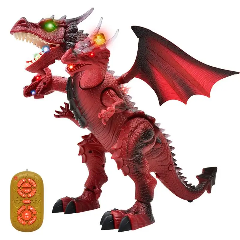 

Remote Control Electric Dinosaur Toy Model Walking Vocal Early Education Puzzle Intelligent Three-Headed Dragon Children's Toys