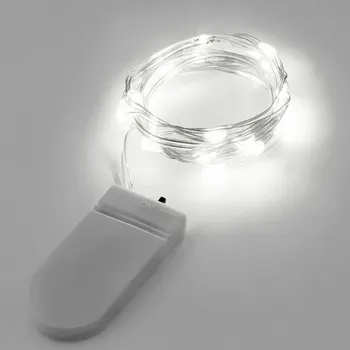

1M 2M 3M Button Battery Fairy Lights Holiday String Lights Dropshipping LED String For Party Wedding Home Market Decoration