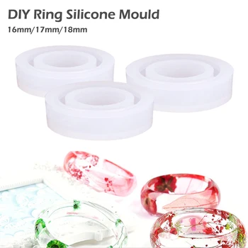 

Design Silicone Mold for ring Jewelry Making Tool Transparent DIY Silicon Round Shape Ring Mold Mould epoxy resin mold