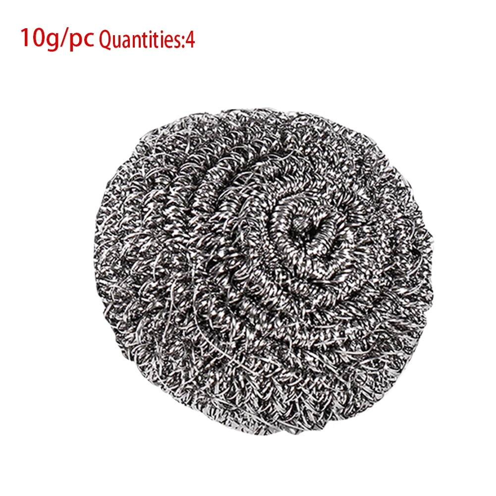

Practical Steel Wool Cleaning Anti-Corrosion Durable Useful Portable Dish Brush Inner Spiral Design Lightweight Kitchen Tool