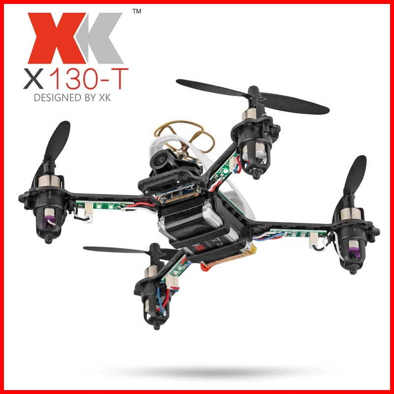 

WLtoys Original XK X130-T 5.8G FPV 3D/6G Mode Racing Drone with HD Camera 2.4G 4CH Carbon Fiber Frame RTF Mini RC Quadcopter