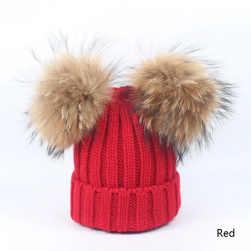 MOLIXINYU/комплект из 2 предметов; детская зимняя шапка; шарф для девочек и мальчиков; шапки; 4 шт.; большая шапка с меховым помпоном; детская шапка; вязаная зимняя шапка