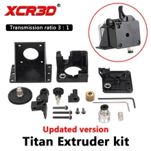 XCR3D Titan extrudeuse 3D imprimante pièces pour E3D V6 Hotend j-tête Bowden support de montage 1.75mm Filament 3:1 rapport de transmission(China)