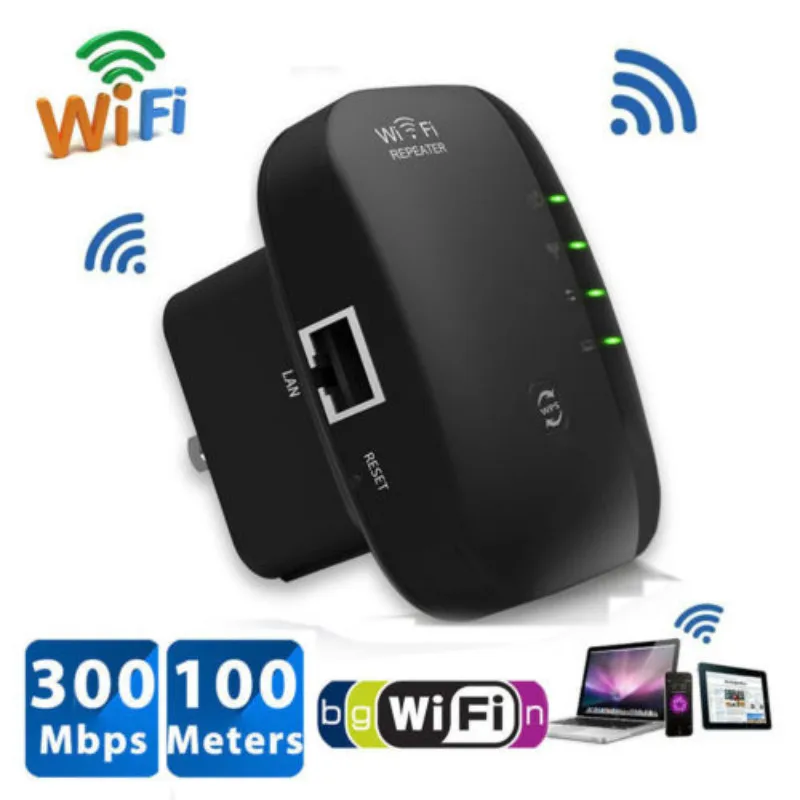 WIFI Range Extender Ретранслятор US/UK/AU Plug беспроводной усилитель 300 Мбит/с роутер