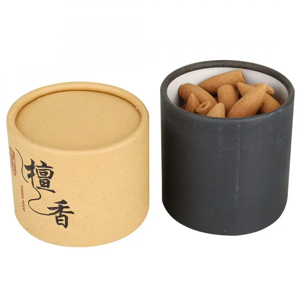 

Sandalwood Backflow Fragrant Incense Cones Fragrance Scent Tower Incense Aromatherapy Fresh Air Aroma Spice Approx 60pc/Box