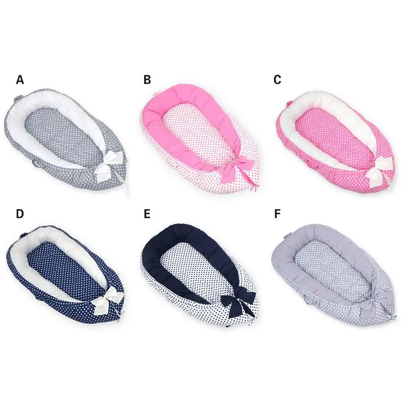 

Baby Bionic Bed Soft Cotton Newborn Mattress Detachable Washing Cushion Baby Nest Bed Crib Portable Removable And Washable Crib