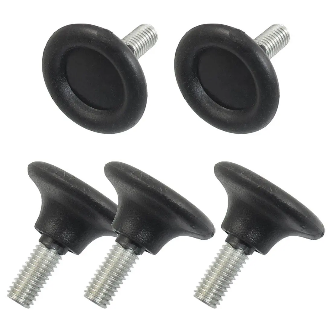 

Promotion! 5 Pcs Screw On Type Furniture Glide Leveling Foot Adjuster Black