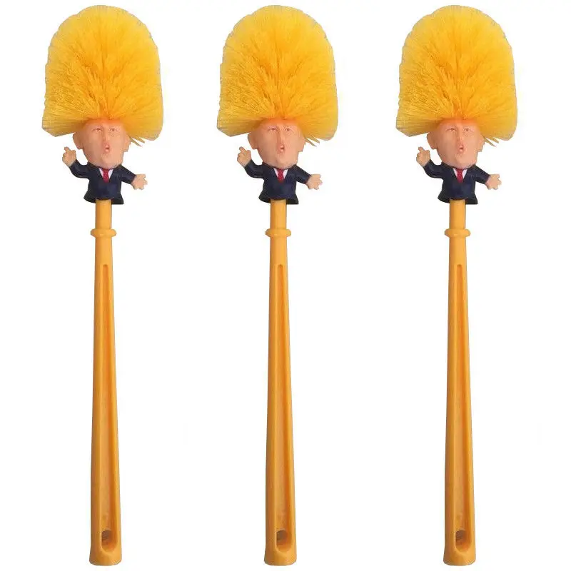 Donald Trump Toilet Bowl Brush Gag Novelty Political College Christmas