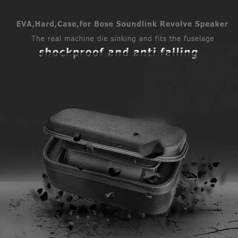 Защитный чехол EVA для Bose Revolve, водонепроницаемый чехол для переноски, сумка для Bose на молнии, держатель динамика для Bose Soundlink Revolve чехол