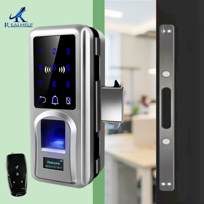 Двери Fingerprint lock глазированый Smart Lock удаленного cerradura inteligente офисные один двойной