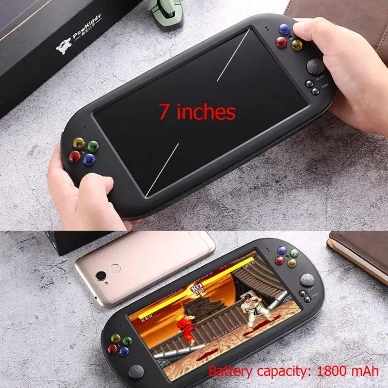  Powkiddy X16 7 Inch Game Console Handheld Portable 8GB Retro Classic Video Game Player for Neogeo A