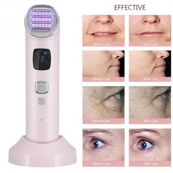 

RF EMS Red Blue Photon Therapy Beauty Machine Wrinkle Removal Face Lifting beauty Device face skin care tools