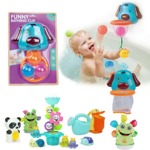 

New Hot Seller Unisex Funny Novelty Cute Baby Shower Swimming Shovel Kettle AnimalToy Educational Bath Toy For Boys Girls