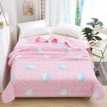 

High Quality Modern Style Printing Xia Was 100% Polyester/Cotton Bed Cover Summer Thin Quilt Machine Washable Blanket 1pcs