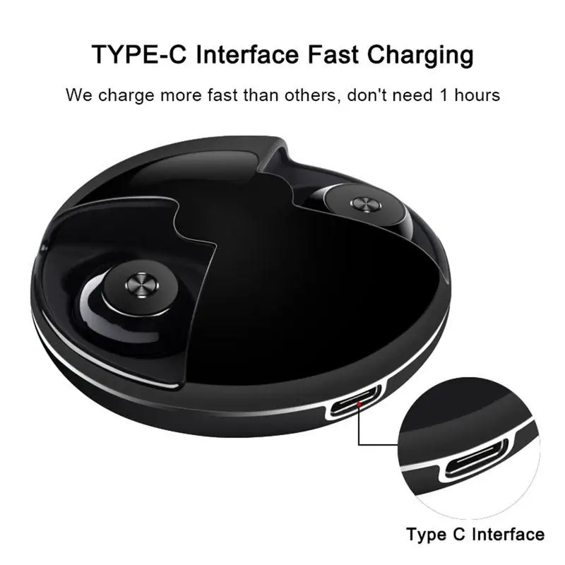 Tws V5.0 Bluetooth наушники беспроводные глубокий бас Спорт Беспроводная гарнитура пот