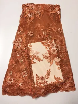 

2019 Latest African French Lace Fabric High Quality African Tulle Lace Fabric for Wedding Guipure Lace Chemical Lace Fabric