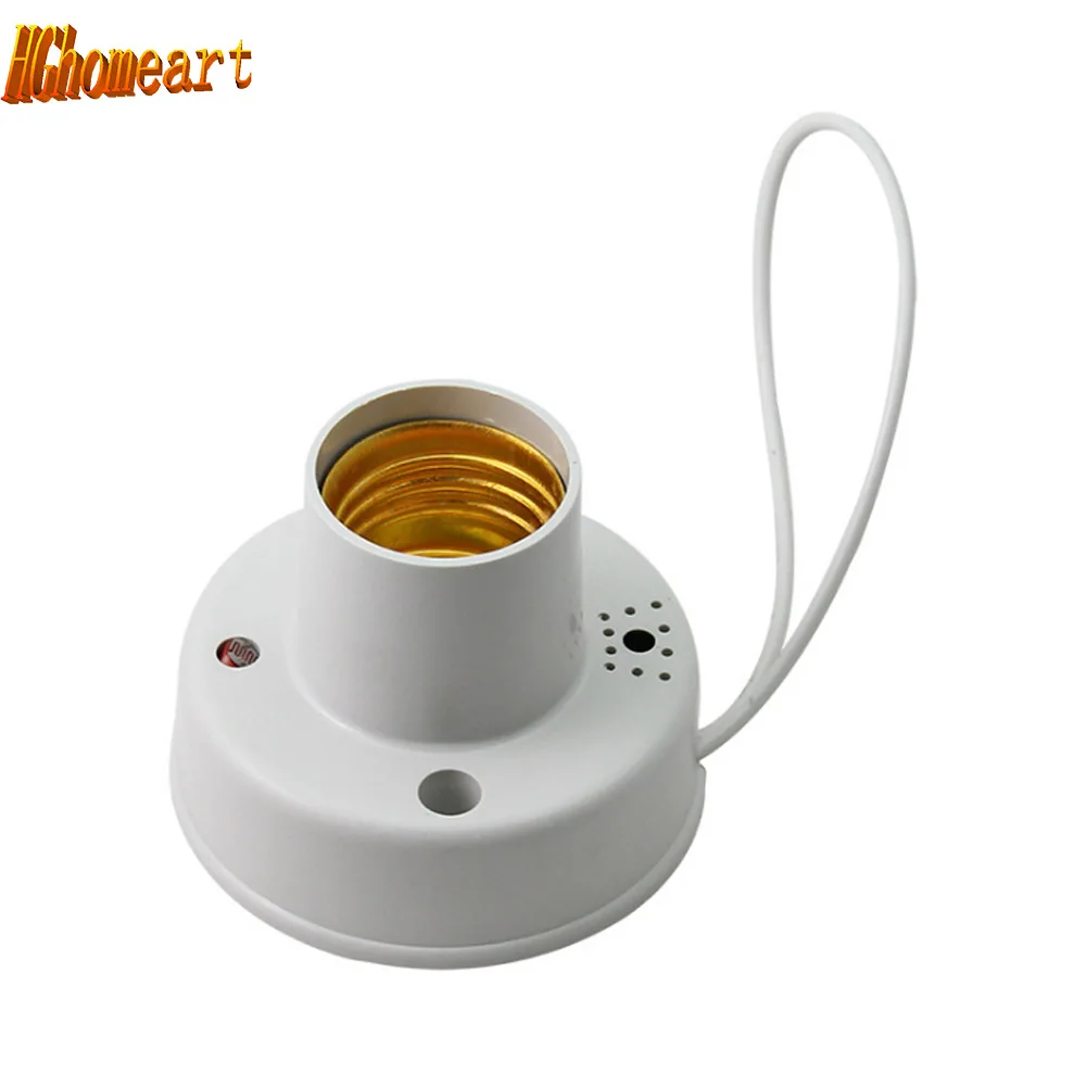 

HGhomeart AC 110V-220V Motion Sensor Lamp Base E27 Sound Voice Light Control Sensor Delay Switch Bulb Socket Lamp Bases Holder