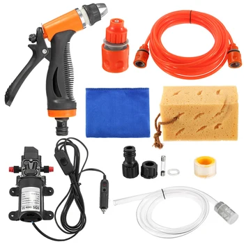 

Car Wash 12V 70W Car Washer Gun/ Pump High Pressure Cleaner Car Care Portable Washing Machine Electric Cleaning Auto Device