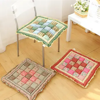 

Square Seat Cushion Pad Light Coffee 50*50cm Decorative Chair Cushion for Home Office Soft Chair Pad Cushion