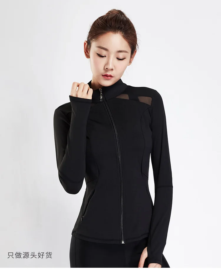 

Sport Trikots Mit Kapuze Schwarz Mesh Langarm Hoodie T Shirt Frauen Sport Sweatshirt Gym Fitness Yoga Top Lauf Jacke Sportswear