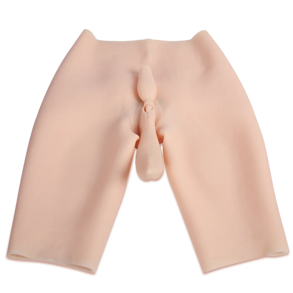 KOOMIHO Silicone Increase Hip 5-Point Pant Crossdressing Enhancer Ass Pussy Underwear Shaper Hip Up Transgender Drag Queen 2G