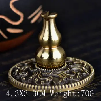 

Tibet Tibetan Buddhist Copper Incense lore Burner Holder stick Multifunction