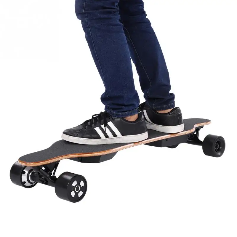 Discount Outdoor Cycling Longboard Smart Electric Skateboard US Plug Phone Remote Control Electric Scooter LED Decoration 5