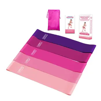 

Resistance Bands Training Fitness Gum Exercise Gym Strength Loop Bands Workout Bands with 5 Resistance Levels for Home Gym Yoga