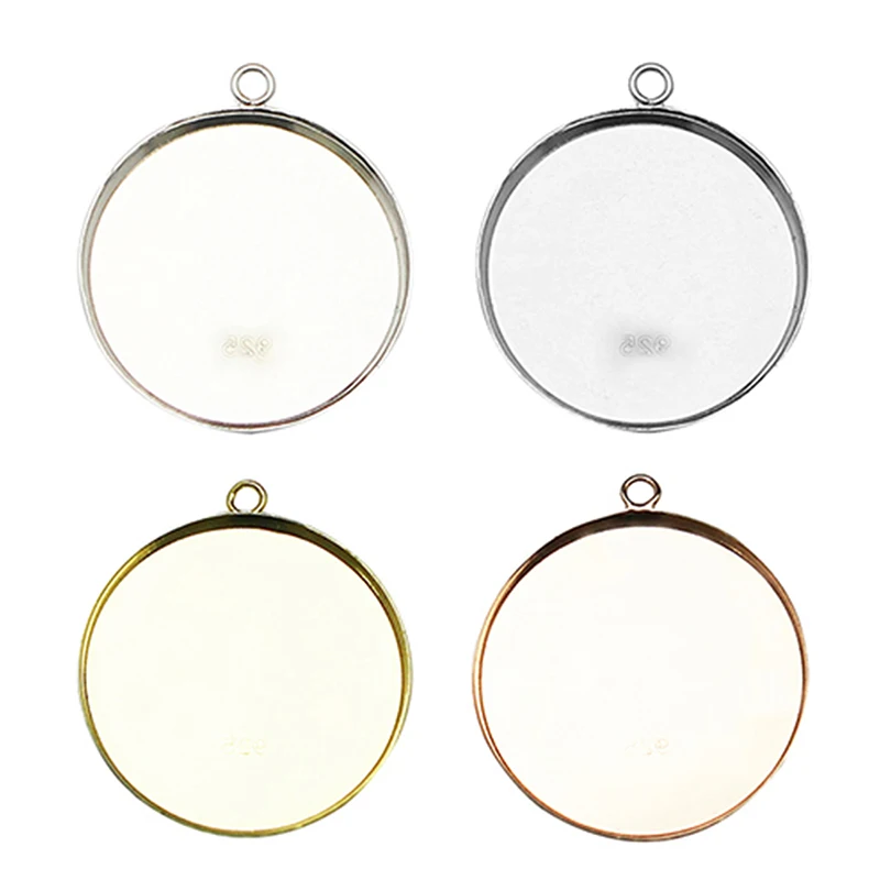 

Beadsnice Sterling Silver Pendant Base Bezel Pendant Blanks Diy Jewelry Making 38532