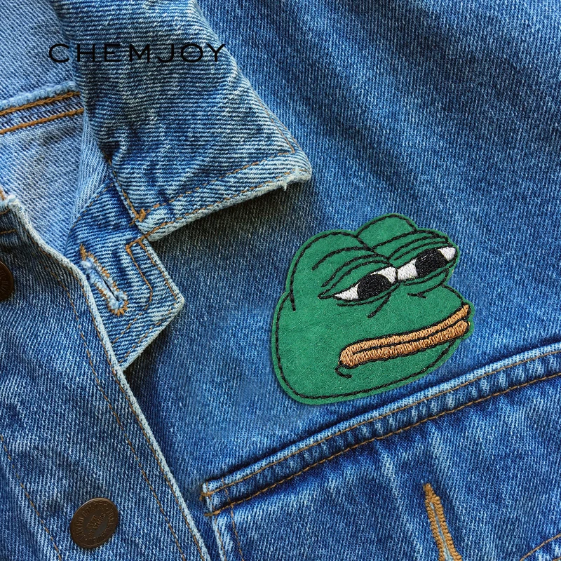 

Anime Frog Embroidery Patch Iron on for Clothing Sewing Applique Cartoon Clothes Stickers Jacket Jeans Badges for Backpacks