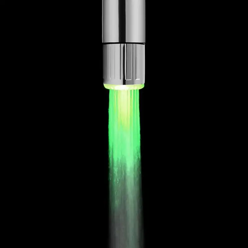 7 Colors LED Water Faucet Lights Colorful Changing Glow Shower Head Kitchen Tap Aerators for Kitchen Bathroom Products faucet aerator