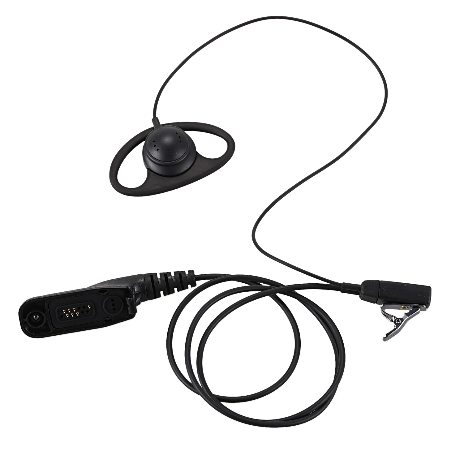D Shape Earpiece Headset Mic for Motorola XPR6500 XPR6550 XPR6580