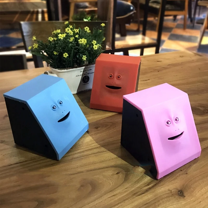 Children Toy Money Box Bank Face Eating Baby Boys Girls Children
